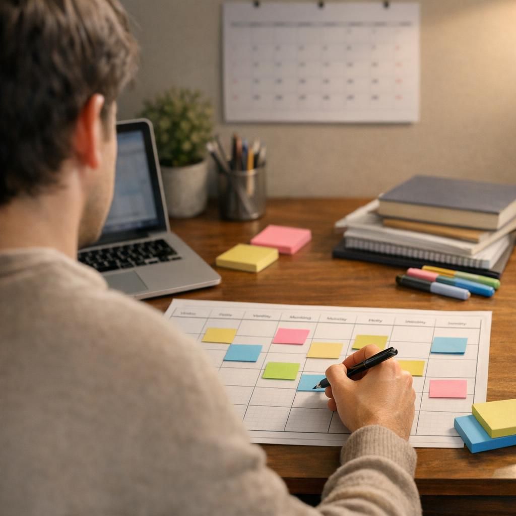 Planning étudiant et notes de méthode